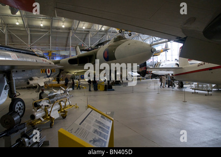 Bombardier Vulcan de la RAF à l'imperial War Museum Duxford Banque D'Images