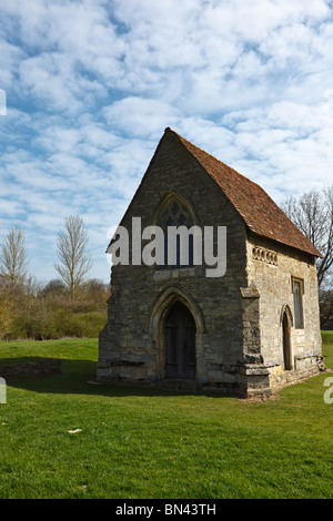 Le 14ème siècle Chapelle de pèlerinage de Notre Dame de Bradwell Abbey, Milton Keynes. Banque D'Images