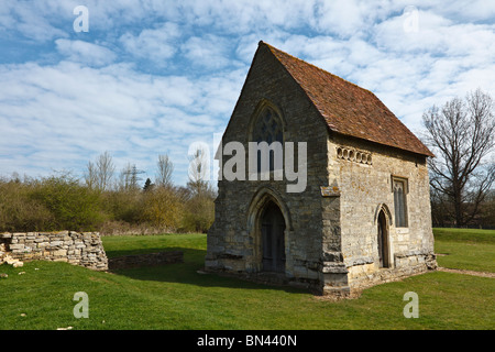 Le 14ème siècle Chapelle de pèlerinage de Notre Dame de Bradwell Abbey, Milton Keynes. Banque D'Images