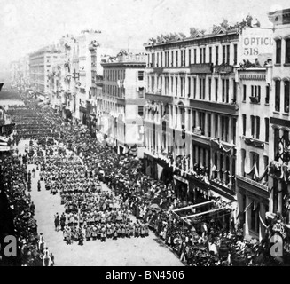 Les funérailles du président Lincoln, New York, 25 avril, 1865 Banque D'Images