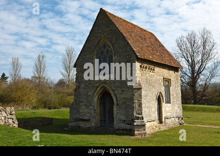 Le 14ème siècle Chapelle de pèlerinage de Notre Dame de Bradwell Abbey, Milton Keynes. Banque D'Images