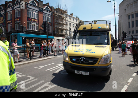 Caméra de Police mobile van à Liverpool UK Banque D'Images