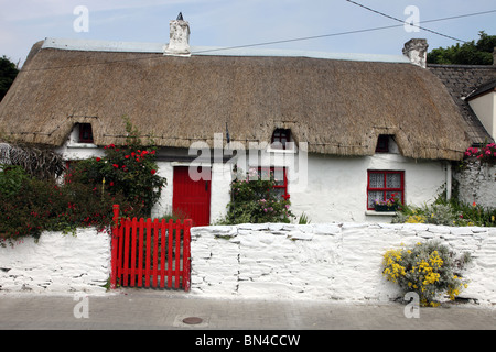 Chaumière, Clogherhead, village de pêcheurs, Louth, Ireland Co. Banque D'Images