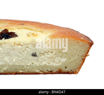 Tranche de tarte avec de la crème de remplissage Banque D'Images