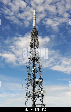 La colline Wrekin station émettrice qui est une station de radiodiffusion et de télécommunications dans le Shropshire Banque D'Images