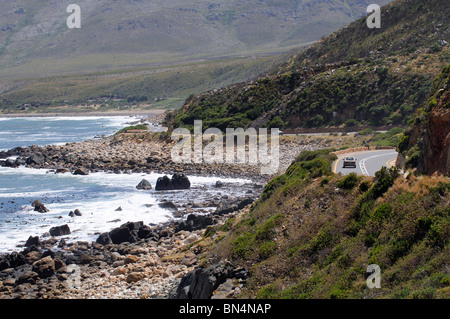 Le R44 coast road près de Kleimond Western Cape Afrique du Sud Clarence dur comme on l'appelle forme une partie de la Route des Jardins Banque D'Images