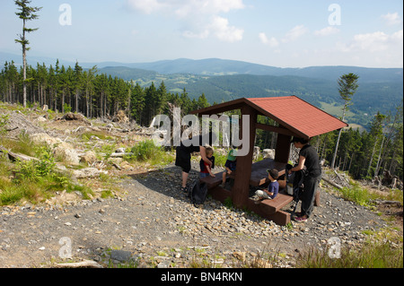 Colline Spicak Zelezna Ruda, NP, Sumava, Ceska Republika Banque D'Images