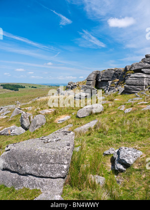 Oke Tor Gamme Okehampton Devon Dartmoor NP UK Banque D'Images