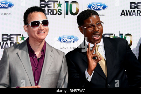 CHRISTOPHER REID CHRISTOPHER MARTIN AKA KID N PLAY BET AWARDS 10 arrivants DOWNTOWN LOS ANGELES CA 27 Juin 2010 Banque D'Images