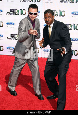 CHRISTOPHER REID CHRISTOPHER MARTIN AKA KID N PLAY BET AWARDS 10 arrivants DOWNTOWN LOS ANGELES CA 27 Juin 2010 Banque D'Images