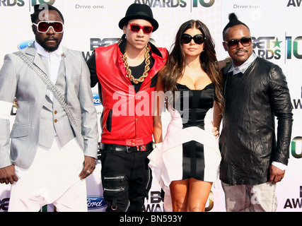 BLACK EYED PEAS BET AWARDS 10 arrivants DOWNTOWN LOS ANGELES CA 27 Juin 2010 Banque D'Images