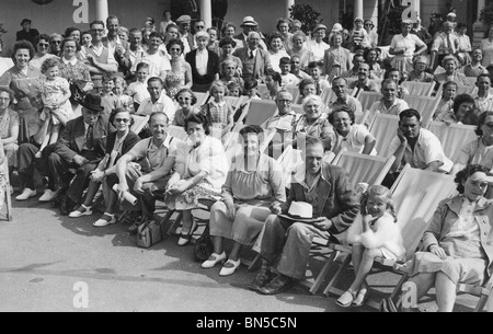 Maison de vacances MARGATE foule en 1951 Banque D'Images