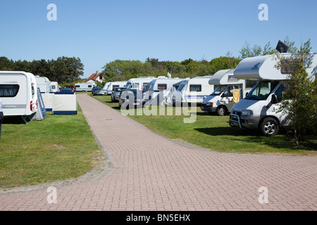 Abri de camping, De Koog Texel ; Pays-Bas ; Banque D'Images