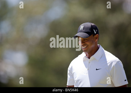 Tiger Woods à la compétition de la National AT&T 2010 Banque D'Images