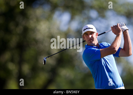 Dustin Johnson qui se font concurrence au niveau national AT&T 2010 Banque D'Images