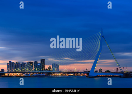 Pont Erasmus à Rotterdam, Pays-Bas Banque D'Images