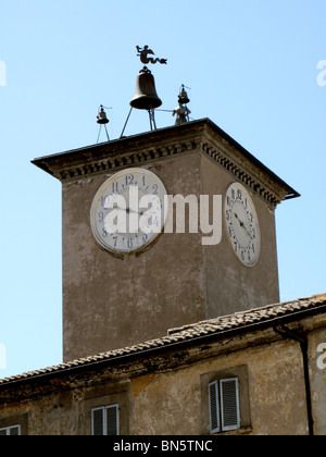 Tour de l'horloge, Orvieto Ombrie Banque D'Images