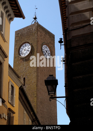 Tour de l'horloge, Orvieto Ombrie Banque D'Images