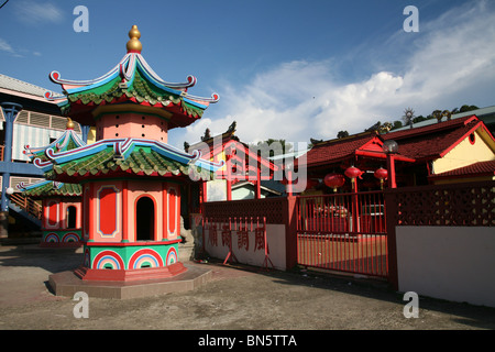 Hock Leong Tieng Temple à Kapit, Sarawak, Malaisie Banque D'Images
