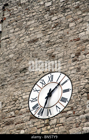 Tour de l'horloge, Todi, Ombrie Banque D'Images