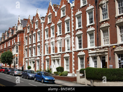 Maisons de village à Nottingham, Angleterre, Royaume-Uni Banque D'Images