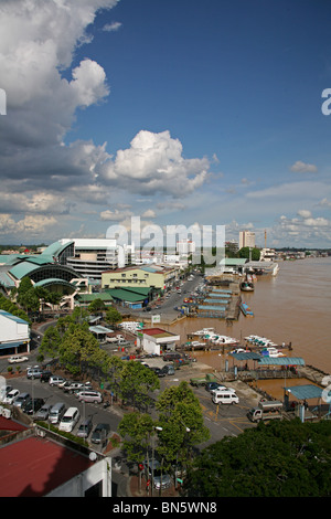 Ville de Sibu, Sarawak, Bornéo, Malaisie Banque D'Images