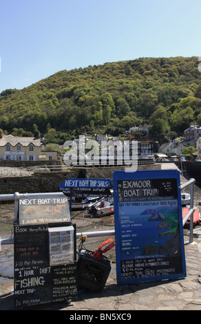 La ville de Lynmouth, Devon, Angleterre, Royaume-Uni Banque D'Images