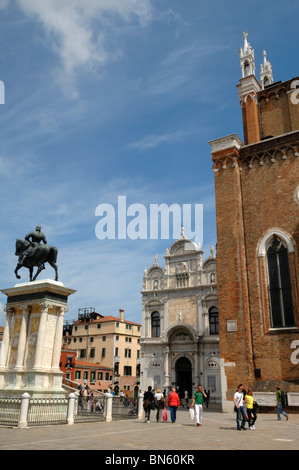 Campo Santi Giovanni e Paolo à Castello, Venise Banque D'Images
