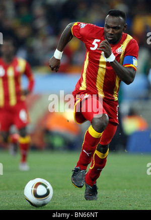 JOHN MENSAH URUGUAY - GHANA AFRIQUE DU SUD JOHANNESBURG SOCCER CITY 02 Juillet 2010 Banque D'Images