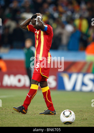 JOHN MENSAH URUGUAY - GHANA AFRIQUE DU SUD JOHANNESBURG SOCCER CITY 02 Juillet 2010 Banque D'Images