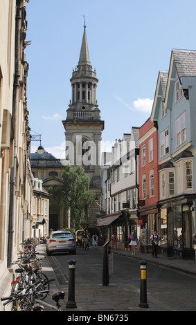 Turl Street et Lincoln College Library Spire Oxford Juin 2010 Banque D'Images