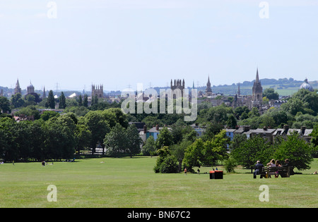 Dreaming Spires d'Oxford vue de South Park Banque D'Images