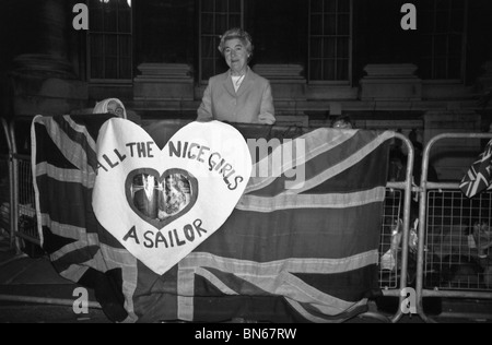 Londres à la veille du mariage royal entre le Prince Andrew et Sarah Ferguson, Juillet 1986 Banque D'Images