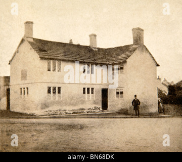 Royaume-uni, Angleterre, Cheshire, Prestbury, The Old School House, 1860 photographie victorienne