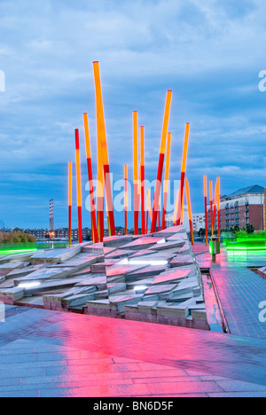 L'Architecture Moderne du Grand Canal de Dublin dans la zone des docks. Banque D'Images