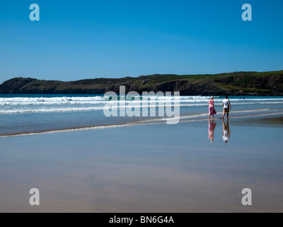 Whitesands beach, St Davids, Pembrokeshire Coast, dyfed wales uk Banque D'Images