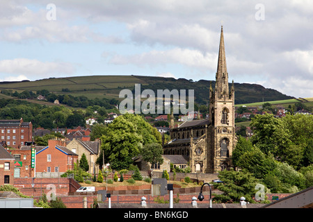 Le centre-ville de Macclesfield Cheshire england uk high street go Banque D'Images