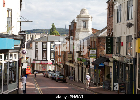 Le centre-ville de Macclesfield Cheshire england uk high street go Banque D'Images