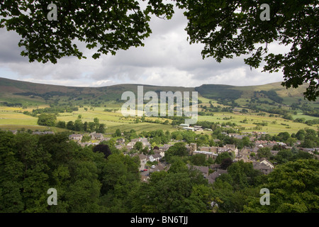 Castleton Derbyshire peak district national park petit village england uk go Banque D'Images