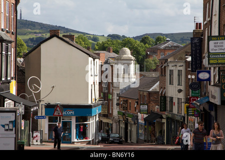 Le centre-ville de Macclesfield Cheshire england uk high street go Banque D'Images