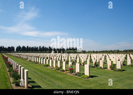 Le cimetière de guerre de Catane, Sicile, Italie, Europe Banque D'Images