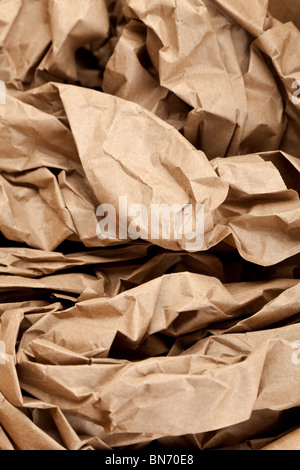 Brown Paper,matériel d'emballage pour le fond Banque D'Images