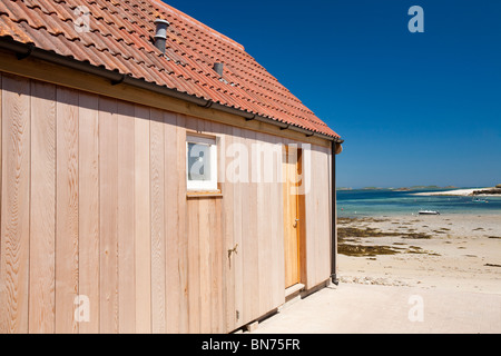 Un gîte rural, Îles Scilly Tresco, Royaume-Uni. Banque D'Images