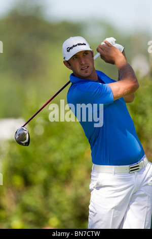 Dustin Johnson qui se font concurrence au niveau national AT&T 2010 Banque D'Images