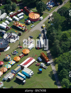 Voyageant de foire, County Durham, Angleterre du Nord Banque D'Images