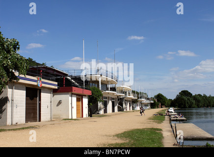 Bateaux de l'Université d'Oxford Rowing Club Été 2010 Banque D'Images