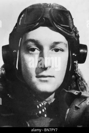 Le Sgt Jim McGillvray, Gunner dans bombardier Lancaster, à l'âge de 18 ans Banque D'Images