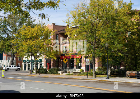 Boutiques rue Skaneateles New York Finger Lakes Region Banque D'Images