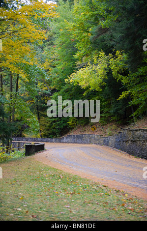 Letchworth State Park Road Western New York Banque D'Images