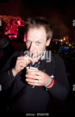 Photographe, Johnathan Proctor, 2010 festival de Glastonbury, Somerset, Angleterre, Royaume-Uni. Banque D'Images